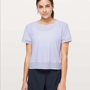 Lululemon Stripe In Stride Short Sleeve